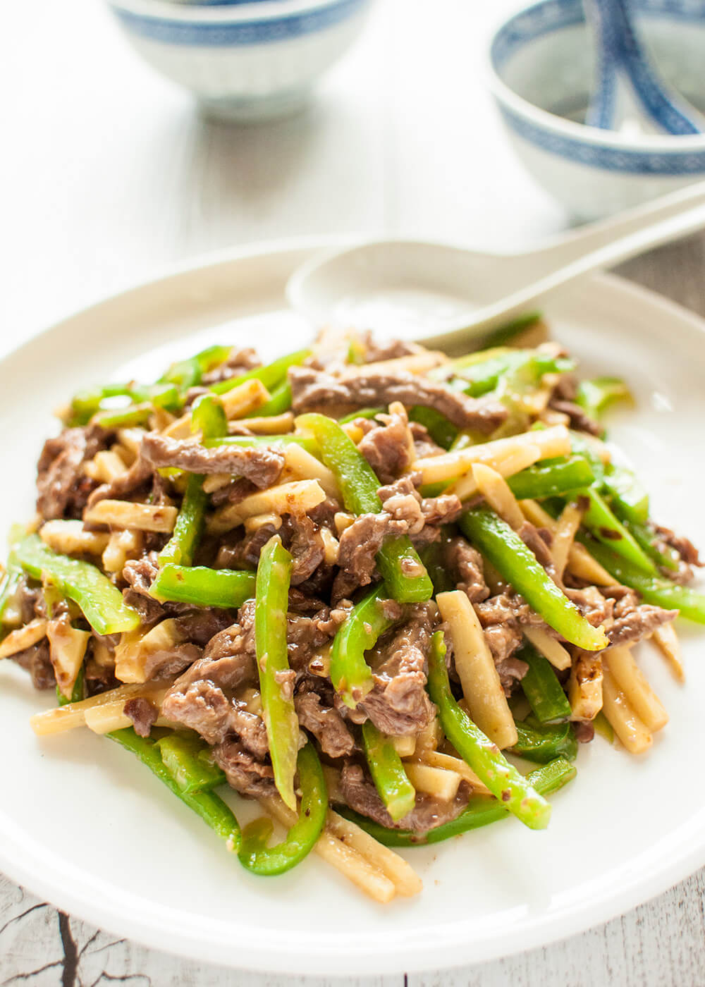 Bamboo shoot with chicken is always consumed there.