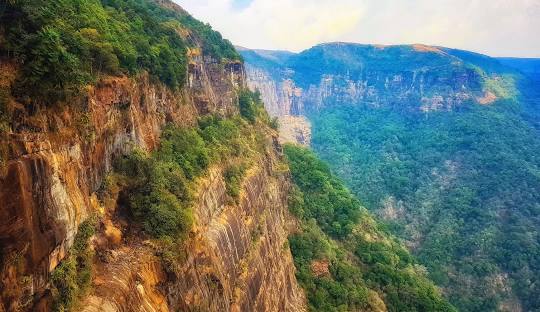 Cherrapunji is very well known for its beauty and greenery.