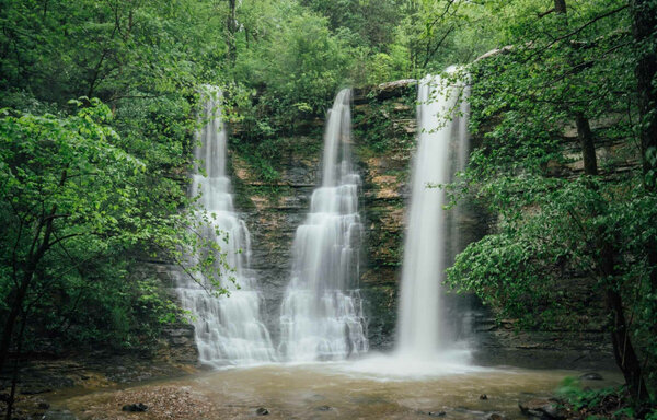3 beautiful waterfalls together in Dimapur