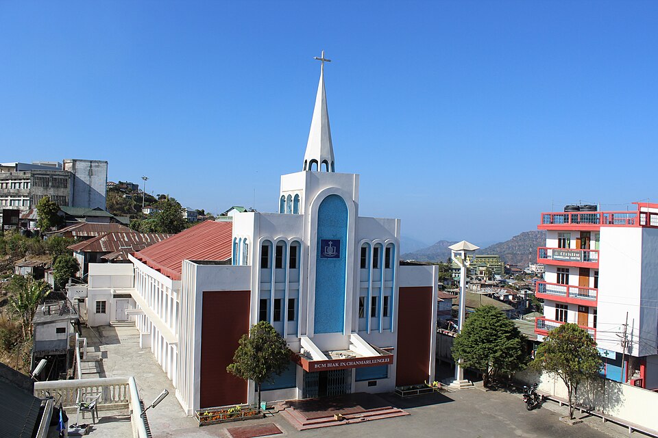 Heritage of Lunglei town mostly contains of chruch in all over the town