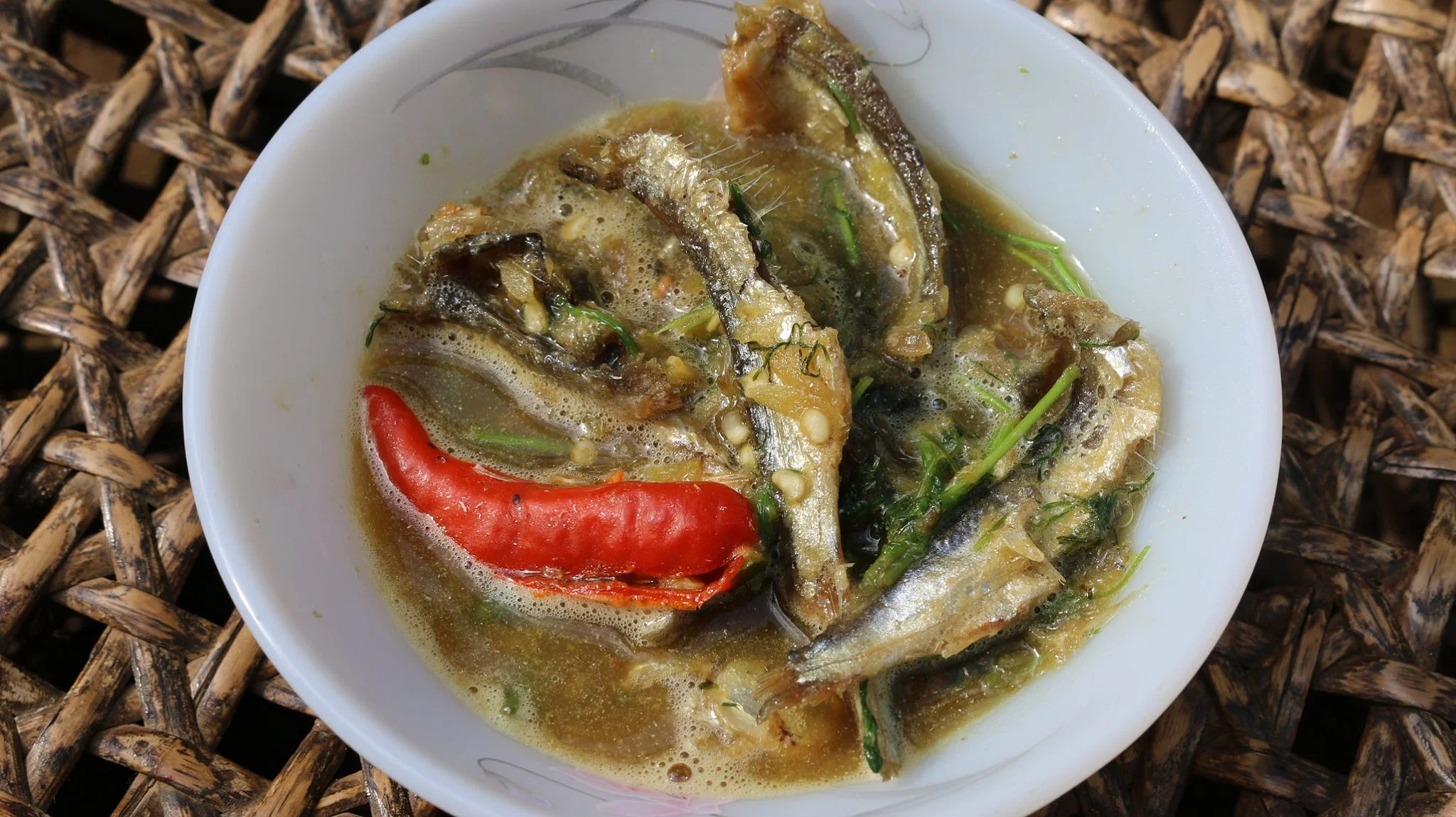 A soupy dry fish dish consumed by garo community.