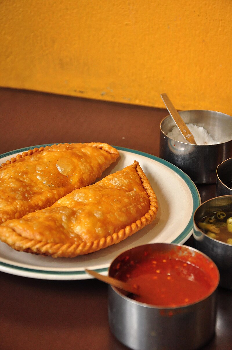 It is a fried dish with stuffing in Siliguri