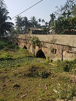 This is a very old bridge build nearby Dibrugarh