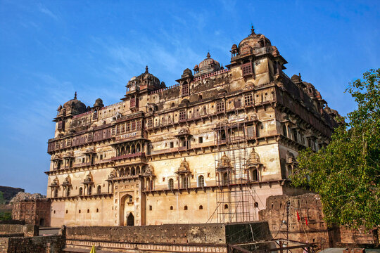 The majestic seven-story Bir Singh Dev Palace, also known as Satkhanda Palace, in Datia.