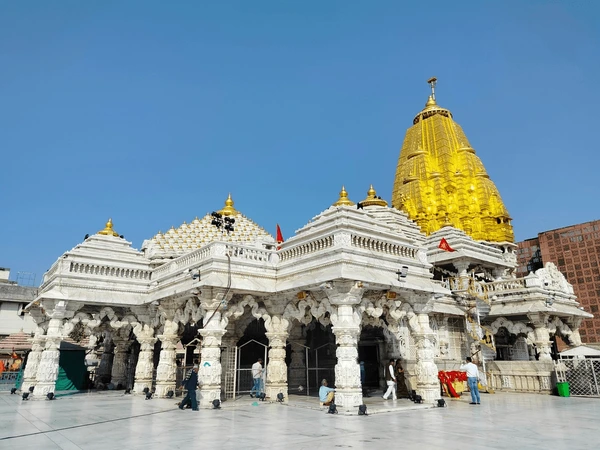 The revered Ambaji Temple, a major Shakti Peetha in Gujarat.