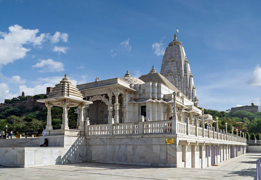 The modern and ornate Birla Mandir, also known as Laxmi Narayan Temple.