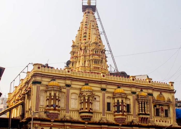 The historic Mumba Devi Temple, dedicated to the patron goddess of Mumbai.