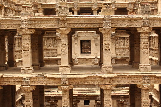 The intricately carved stepwell of Rani Ki Vav in Patan is one of West India's Famous Archaeological Marvels.