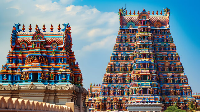 The grand gopuram and sprawling complex of Sri Ranganathaswamy Temple, a major Vaishnavite site among South India's Best Temples in Trichy.