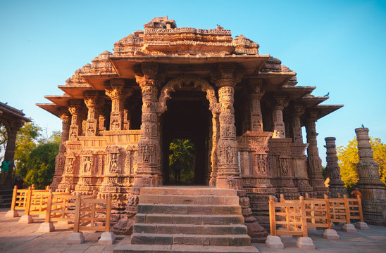 The architecturally brilliant Sun Temple at Modhera is one of West India's Famous Temples.