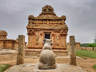 The Vijayalaya Choleeswaram Temple in Narthamalai, an early example of Chola architecture.