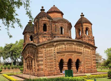 The architecture here is awesome in Bishnupur