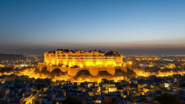 The magnificent Amber Fort standing majestically against the Aravalli Hills in Jaipur.