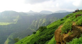 A scenic landscape view of the forests and hills in the Bagdara region.