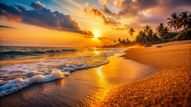 Fishing boats on the sandy shore of Covelong Beach.