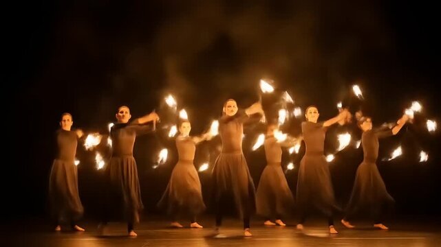 A Rajasthani folk artist performing the dangerous and captivating fire dance.