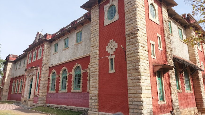 Historic exhibits inside the Gass Forest Museum in Coimbatore.