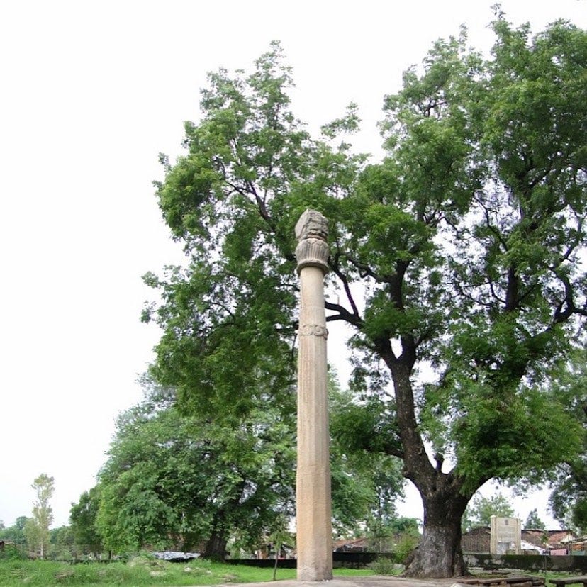Historic Garuda pillar erected by Greek ambassador