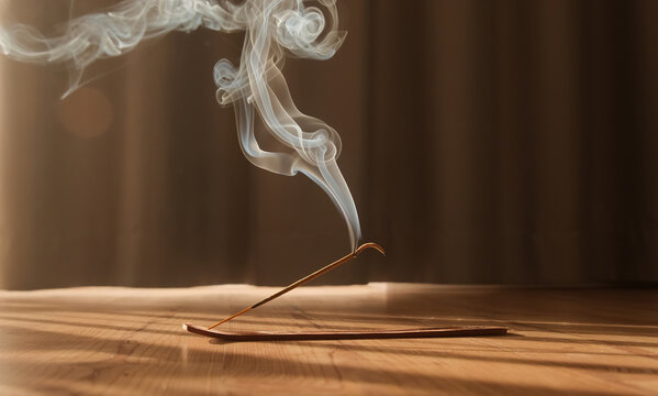 A bundle of aromatic incense sticks.