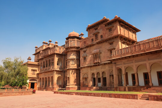 Bikaner the imposing walls and grand entrance of the unconquered Junagarh Fort.