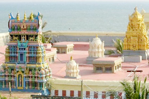 Kanyakumari Temple, also known as Kumari Amman Temple, a sacred Hindu shrine and must-visit place in Kanyakumari.
