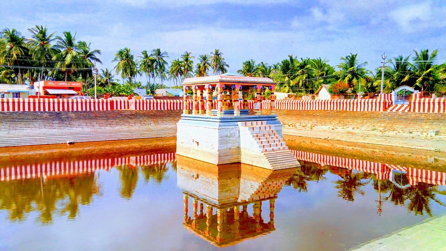 The ancient steps leading down to the sweet-water well of Lakshmana Tirtham, a lesser-known place to visit in Rameshwaram.