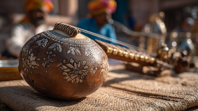 Bikaner musicians performing soulful Rajasthani folk music.