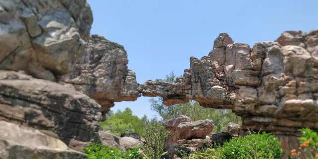 Silathoranam, the natural rock arch formation at Tirumala in Tirupati.