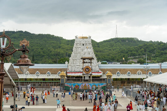 Sri Venkateswara Temple, the main sacred shrine and primary place to visit in Tirupati.