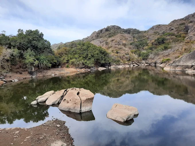 A artificial lake lie structure in Mount Abu