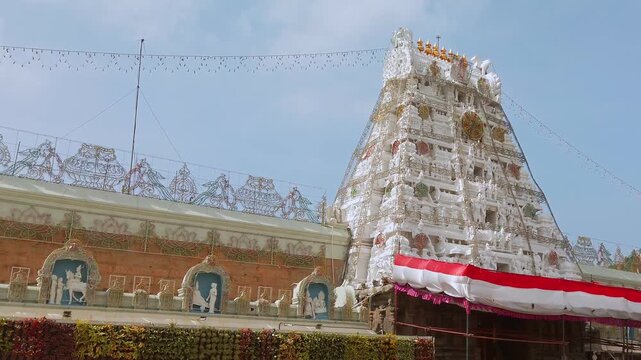 Tirumala Venkateswara Temple, the sacred hill shrine of Lord Balaji in Tirupati.