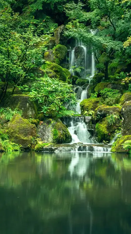 A beautiful and attractive waterfall in Northeast India.