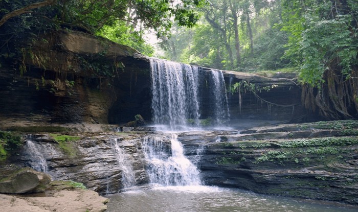 A beautiful and attractive waterfall in Northeast India.