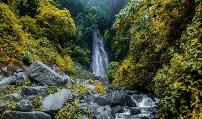 A beautiful and attractive waterfall in Northeast India.