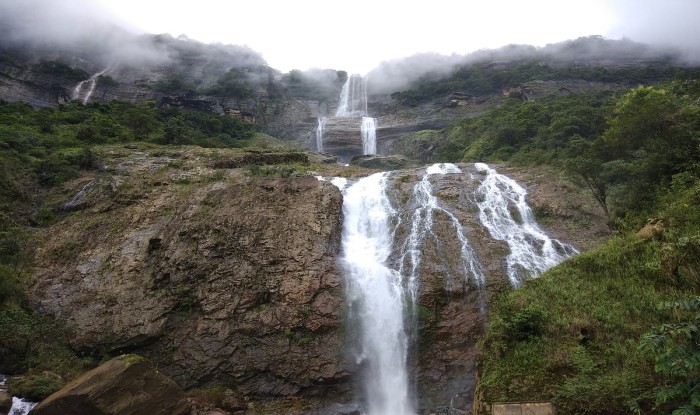 A beautiful and attractive waterfall in Northeast India.