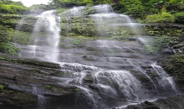 A beautiful and attractive waterfall in Northeast India.