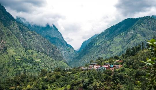 The village has a stunning view