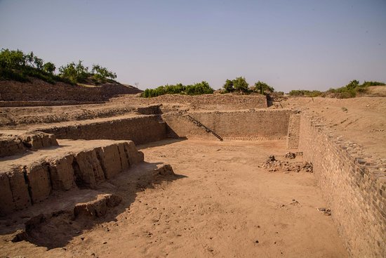 Ancient reservoirs and sophisticated water system at Dholavira.