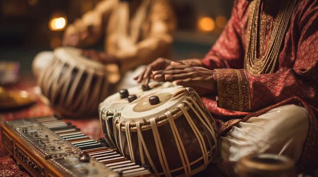 A Baul folk singer playing the ektara, a traditional one-stringed instrument.