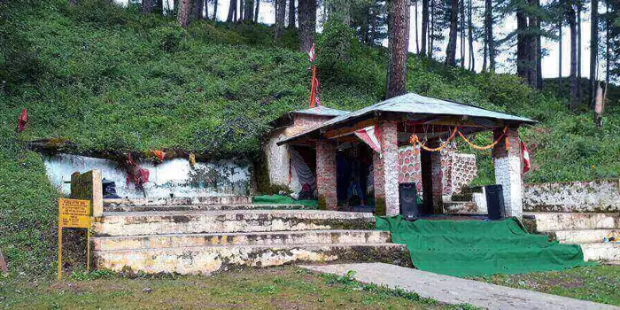 The traditional wooden and stone architecture of the Bhavishya Badri Temple.