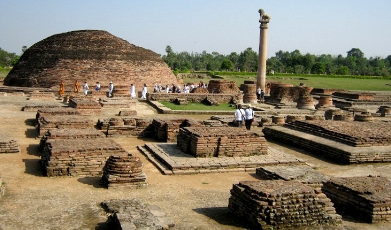 The UNESCO World Heritage Site marking the spot where Gautama Buddha attained enlightenment.
