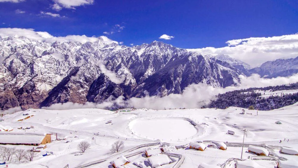 A geographical map highlighting the Chamoli district of Uttarakhand in the Indian Himalayas.