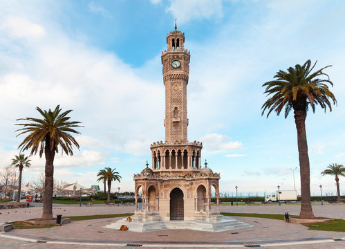 The historic Clock Tower standing in the old city center, a landmark place to visit in Vellore.