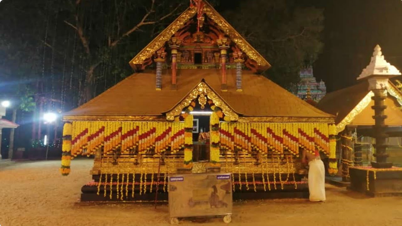 The ancient Kadakkal Devi Temple, a spiritual place to visit in Kollam's hill area.