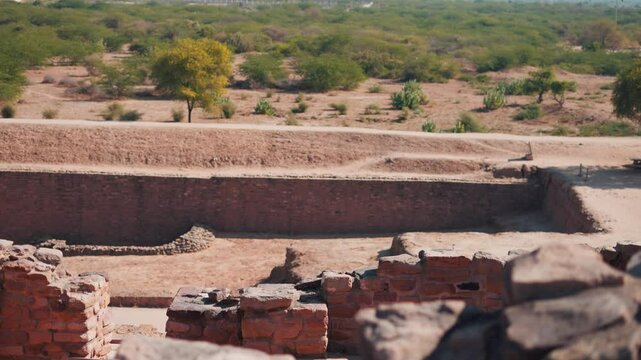 A large ceremonial ground for ancient gatherings, this public space is a key place to visit in Dholavira for imagining civic activities.