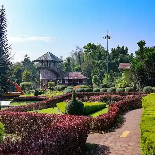 Exhibits at the Nilambur Teak Museum near Kozhikode.