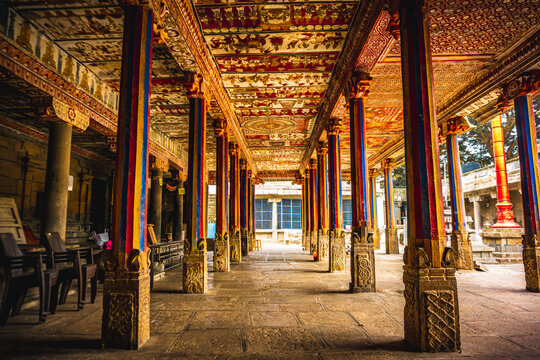 The ancient Jain Trilokyanatha Temple in Kanchipuram, showcasing intricate stone carvings and architecture.