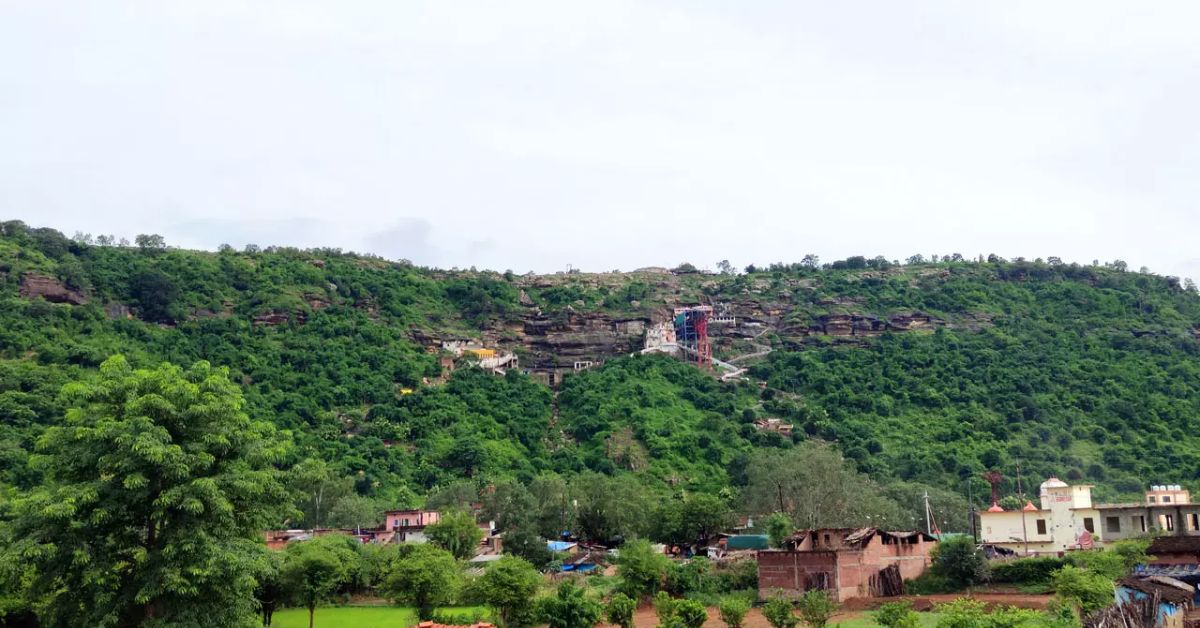 Kamadgiri, the sacred central hill and a primary spiritual place to visit in Chitrakoot.