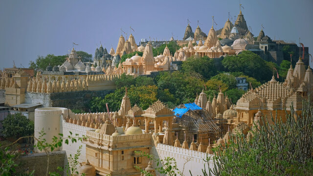 Palitana, the city of temples with over 800 Jain shrines on Shatrunjaya Hills.