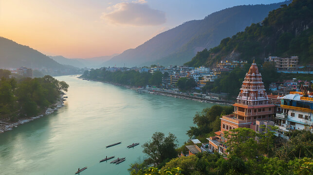 Rishikesh, the Yoga Capital and iconic adventure place to visit near Roorkee.